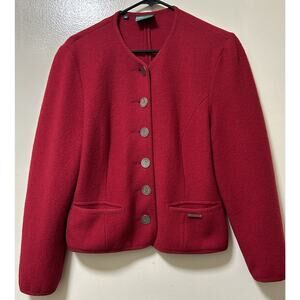 Vintage Geiger Austria Women's Wool Button Down Jacket - Size 34/Small